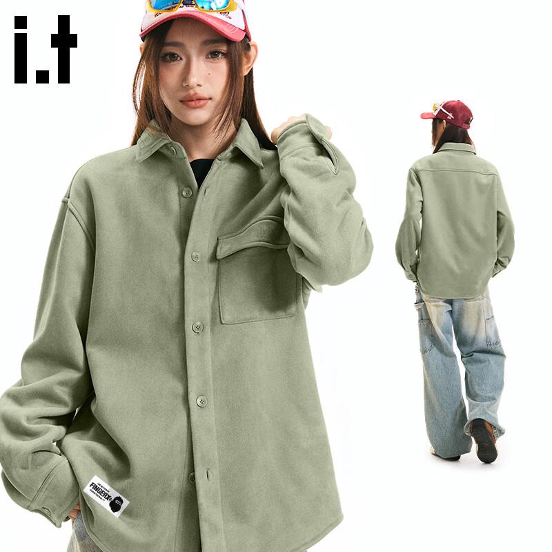 Fingercroxxit Unisex Fleece-Lined Suede-Look Winter Jacket