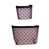Ins Mesh Makeup Bag, Heart-shaped Storage Bag, Large Capacity, Toiletry Bag, Portable Cosmetics Storage Bag, Lightweight Design