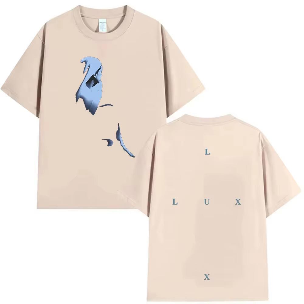 Rapper Rosalia Lux Tour 2026 Album Print T-Shirt Herren Damen Hip Hop Gothic Kurzarm Oberteil Vintage Ästhetik Baumwoll-T-Shirts