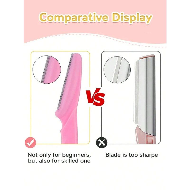 12 stuks Vrouwen Wenkbrauwscheermesje, Gezichts- & Lichaamshaartrimmer, Scheermesje, Wenkbrauwverwijderaar Met Deksel, Kleine Verzorgingstool Set