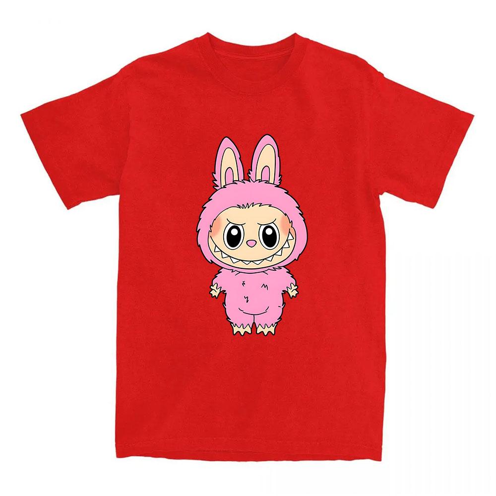 Girls Tees Kawaii Doll Labubu T-shirt 2025 Fashion Cartoon Graphic Tshirts Short Sleeve Cotton Female T Shirts Streetwear Women