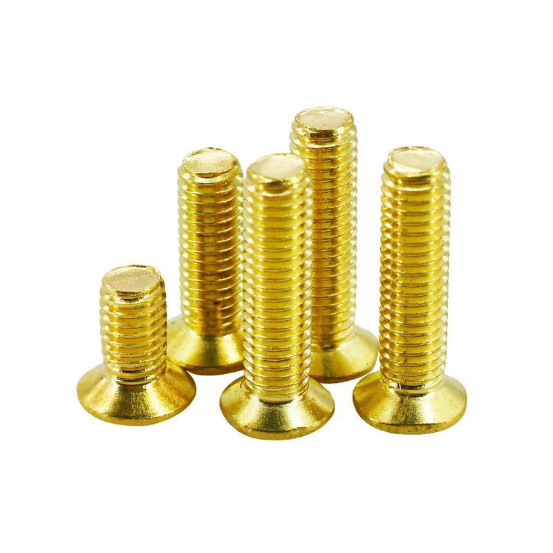 M2 M2.5 M3 M4 M5 Metric Threaded Insert Brass Nuts Bolts Set Countersunk Head Screw Hot Melt Heating Knurled Injection Nut Kits