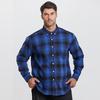 Men's Plus Size Brushed Long Sleeve Plaid Shirt