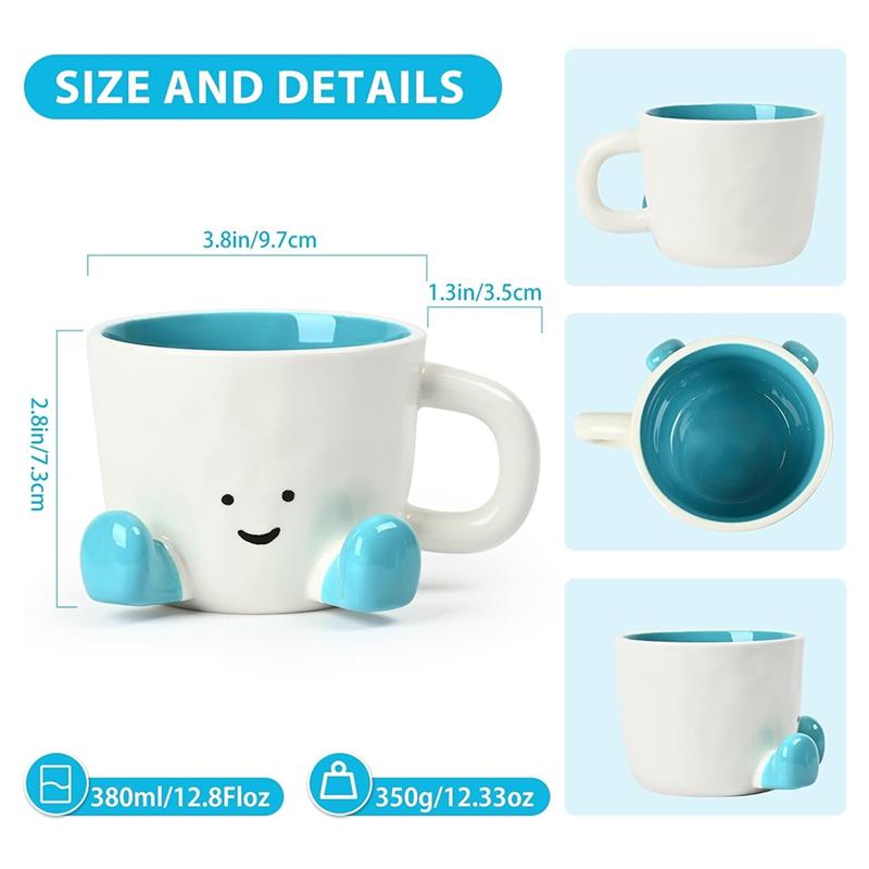 B97A-Coffee Mugs,Cute Funny Mug For Women, 12.8Oz/380Ml Coffee Tea Cups, Office Mug Gift