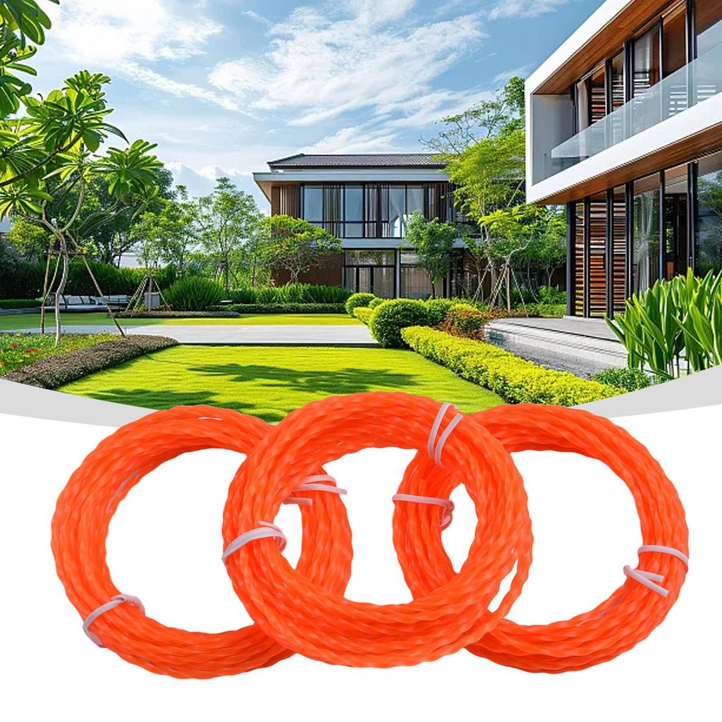 3pc Twisted Line For EGO Power AL2420P Pre-Cut Trimmer & Multi-Head String Trimming Line ST1500 Lawn Mowing Line Garden Tools