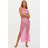 Abito Lungo Estivo da Donna Sexy con Schiena Scoperta e Traforato, Copricostume da Spiaggia per Vacanze al Mare