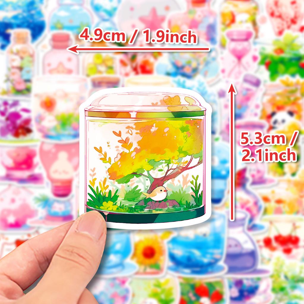 50 Colorful Utensils Graffiti Stickers World Stickers In Glass Cups Personalized Suitcase DIY Waterproof