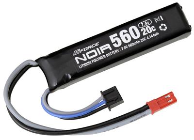 G-Force Noir LiPo 7.4V 560mA 20C do Pistoletów i Pistoletów Maszynowych (GFG901)