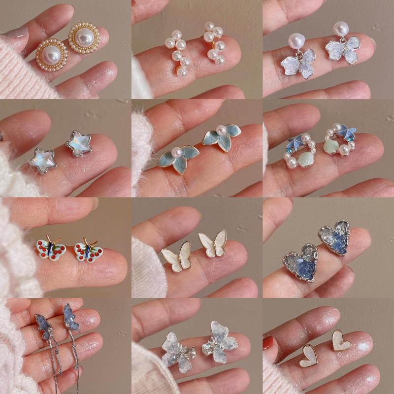 Cercei Ciucuri Floare Golă Acul de Argint Modă Personalitate Vânt Rece Cercei Lungi Temperament Cercei Avansați