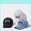 Stylish Denim Baseball Cap For Women With Bow Design Perfect For Summer Outings