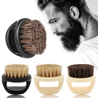 1 Pcs Ring Design Men Shaving Brush Plastic Handle Portable Barber Beard Brushes Salon Face Cleaning Razor Brush