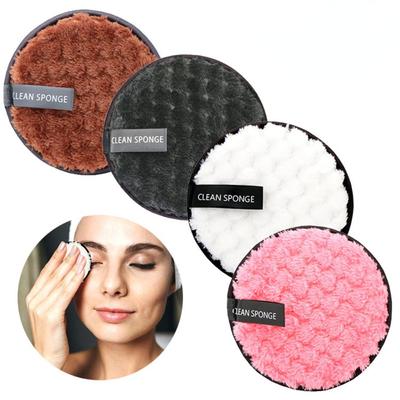 Gesichtsreinigungs- und Make-up-Entferner-Pads, wiederverwendbar, waschbar, Gesichtshandtuch-Pads aus Mikrofaser-Baumwolle, Hautpflege, weicher Plüsch-Make-up-Puff