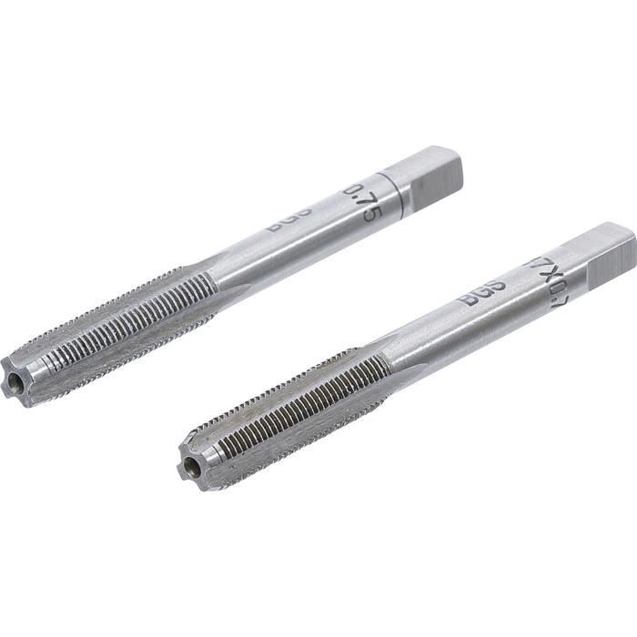 Outil de taraudage et de filage - BGS - M7 x 0,75 - Acier à outils - 2 pièces