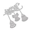 Merry Christmas Clock Frame Metal Silvery Stencil Embossing Cutting Dies For Diy Scrapbooking Paper Album Cards Making