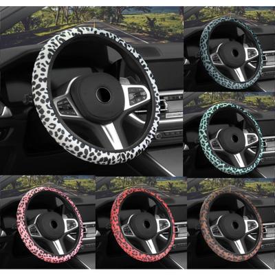 Car Steering Wheel Cover High-grade Leopard Print Goddess Inside the Breathable Non-slip No Inner Ring Handlebar Cover