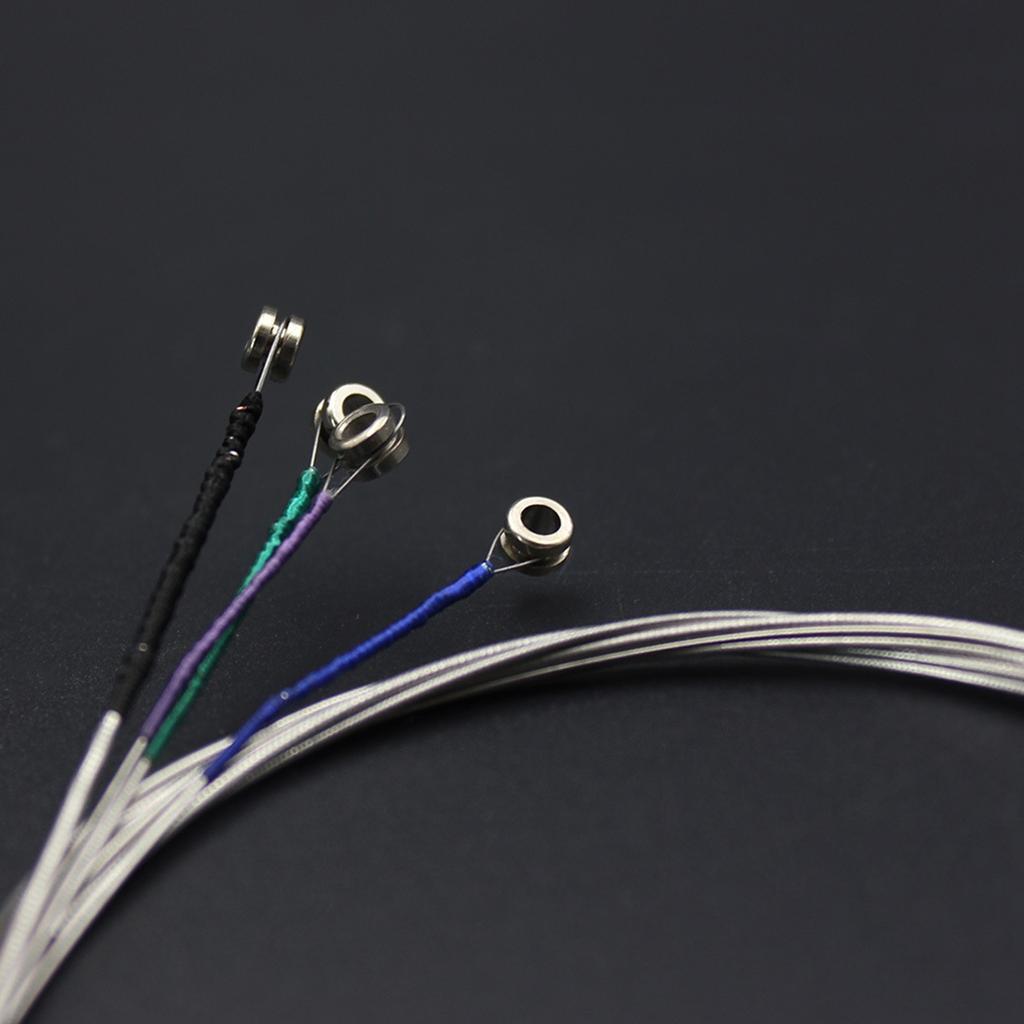 Viola Strings Set Nickel-Plated Balls Stainless Steel Core Wound Medium Tension Suitable for Practice Stage Performances