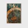 1pc Nordic Tree Ring Abstract Art, Modern Abstract, Scandinavian Abstract Wall Art, Wood Rings Wall Art, Nordic Fine Arts
