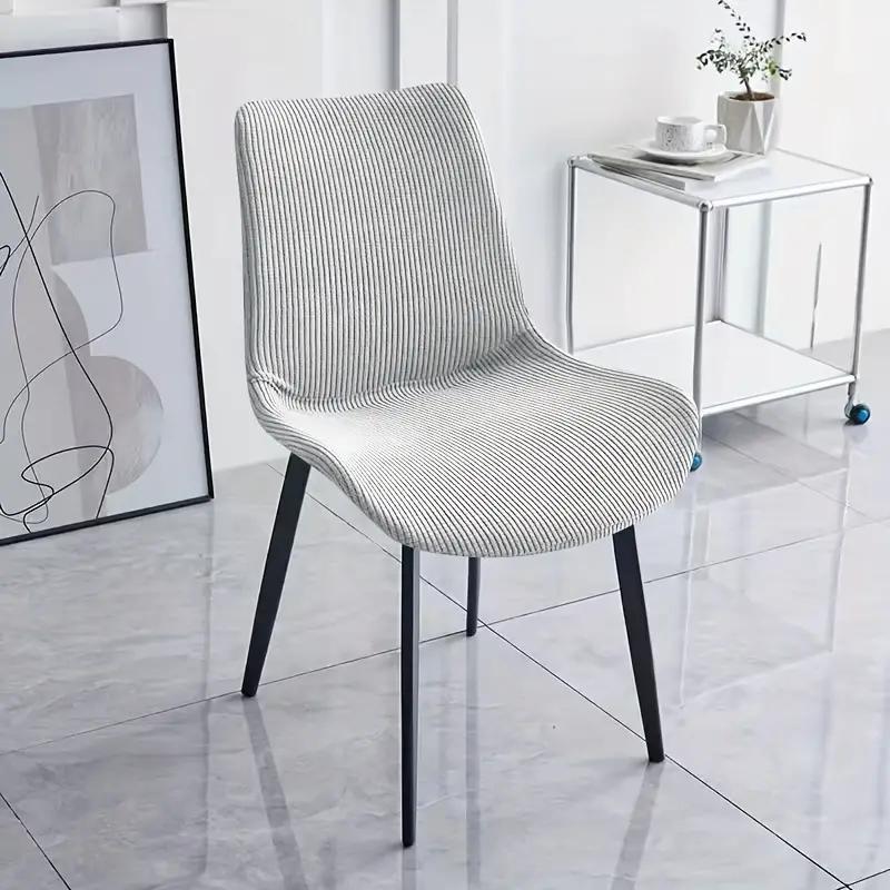 1Pc Polar Fleece Armless Chair Cover Solid Color Dust-Proof Seat Slipcover Elastic Curved Washable Chair Covers Living Room Home