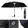 Car Sticker Tesla Car Fully Automatic Folding Windproof Umbrella With Car Logo Umbrella Parasol For Tesla Model3 Model X Model S