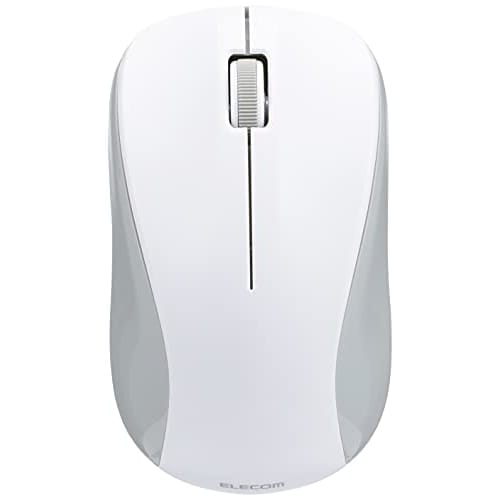 ELECOM Mouse Bluetooth 3 Button M Size Compatible with MacOS/iOS/iPadOS White M-BY11BRWH