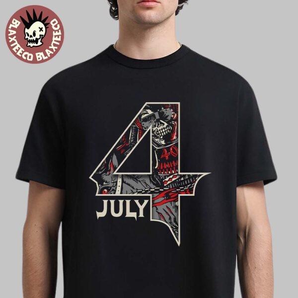 Megadeth x Halfsumo 4 июля 2025 Логотип Унисекс Футболка Унисекс Футболка S