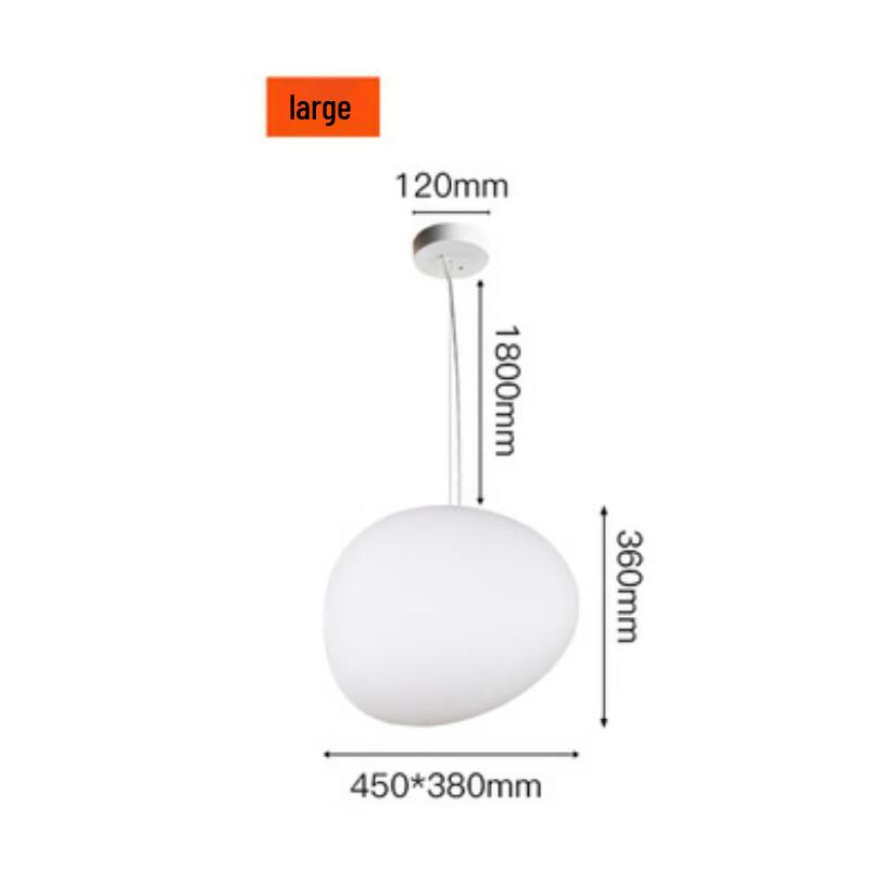 Xuanyong Nordic Glass Pebble LED Pendant Lamp