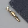 HIFI 4.4MM 5Pole Balanced Audio Plug Copper Rhodium Plated with Clip for Custom Studio Headphones