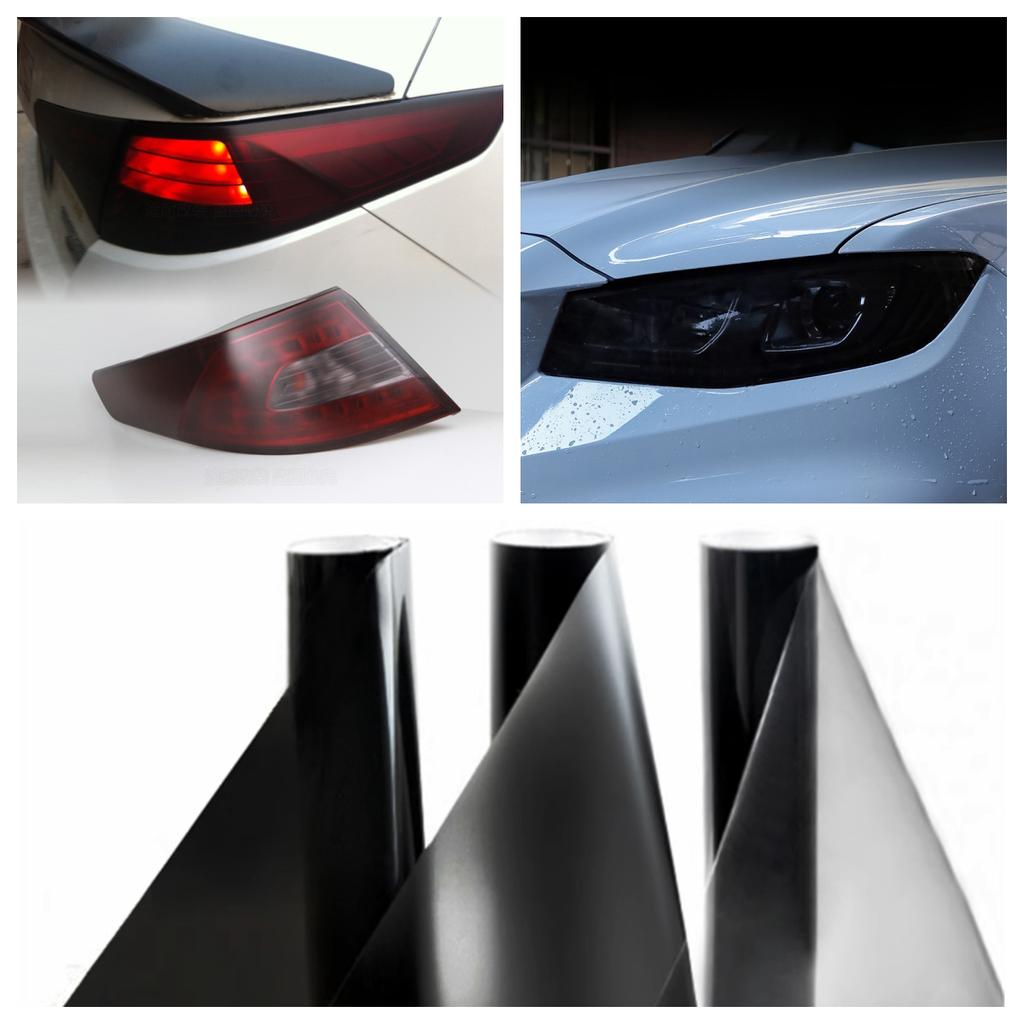 Car Headlight Tint Fog Light Taillight Waterproof Sticker Auto Fog Light Taillight Smoke Black Tailing Lamp Stickers