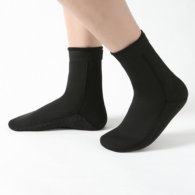 

3 мм черные суперэластичные носки для дайвинга и плавания для мужчин и женщин 40-42