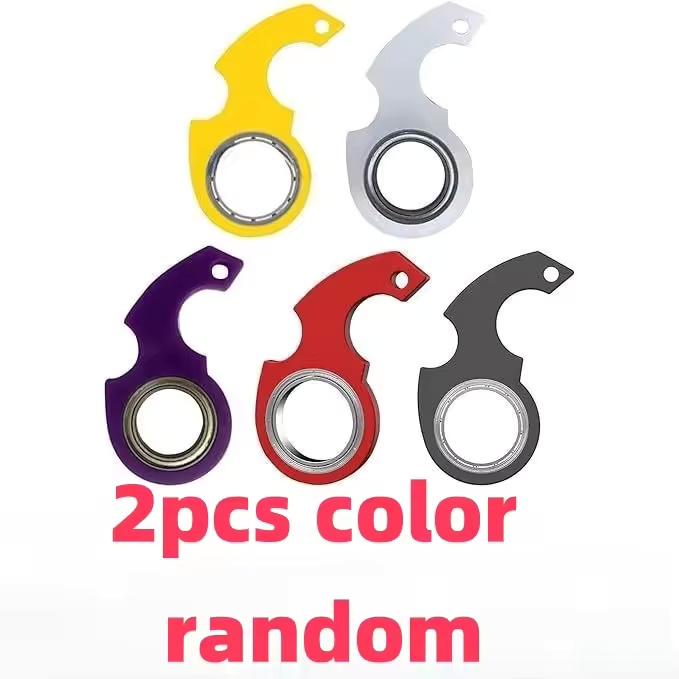 New Fingertip Rotation Key Chains Decompression Spinner Anti Anxiety Bearing Cool Trendy Hanging Key Rings Birthday Gift