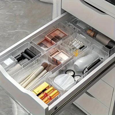 Acryl Transparentes Multifunktionales Make-up-Organizer-Set Desktop-Aufbewahrungsbehälter Schubladen-Organizer-Boxen mit Mehreren Kombinationsmöglichkeiten
