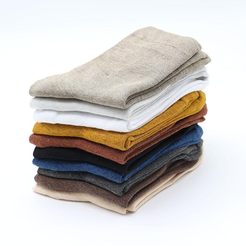 10 Pair Women's Bamboo Fiber Socks Harajuku Retro Solid Color Casual Ladies Set Black Socks Korean Style White Socks
