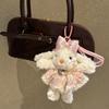 Long-eared Plush Rabbit Pendant Hanging Decoration Stuffed Rabbit Bunny Keychain  Women Girls