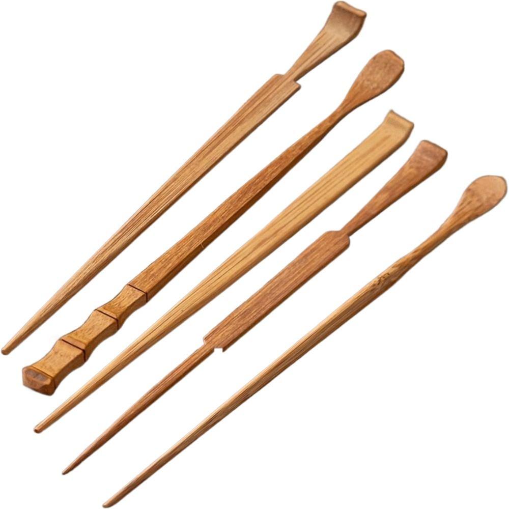 Nya Bambu Tepinnar Chashaku Japansk Klassisk Matcha Sked Traditionell Matcha Skopa Te Ceremoni