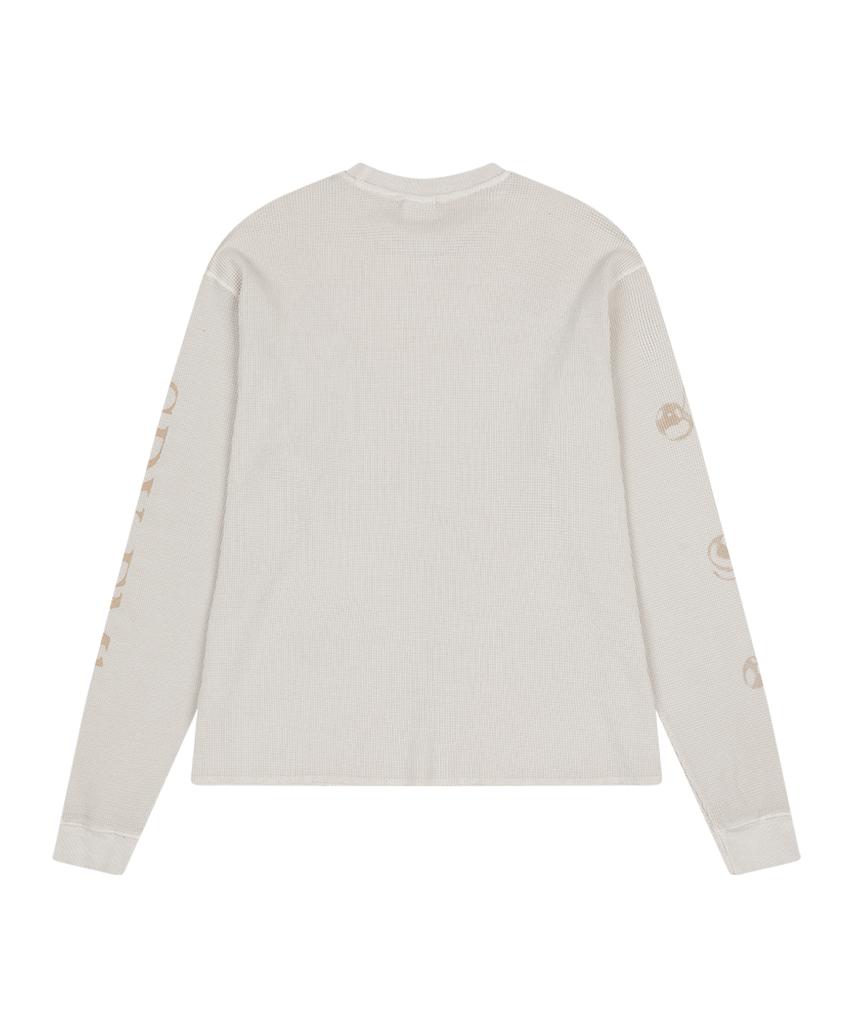 SUNDAY FRUIT MARKET Pigment Waffle Ls Tee Ecru