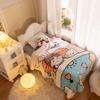 Skin Friendly Cartoon Flannel Blankets Coral Velvet Bed Blanket Bear Throw Blanket  Home