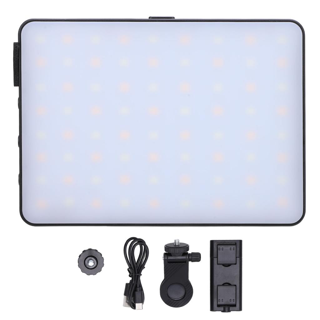 LED Video Light 72 LED Chips Photography Lighting 3000 To 9900K Rechargeable On Camera Video Light