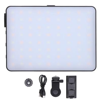 LED Videoleuchte 72 LED-Chips Fotografie-Beleuchtung 3000 bis 9900K Wiederaufladbare Aufsteck-Videoleuchte