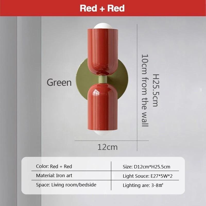 Nordic LED Wall Lamp Modern Macaron Decorative Sconces For Bedroom Bedside Study Living Rooms TV Backdrop E27 Lighting Fixtures