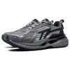 New LiNing Comet 5 Cushioning Wear Resistant Low Top Casual Shoes Men's Gray Black AGCT351-2