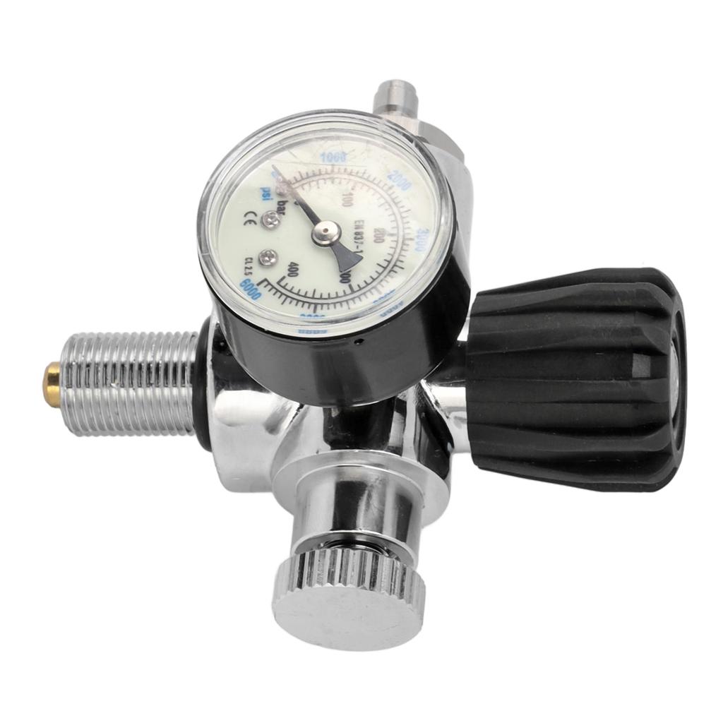 6000psi 400Bar Diving Tank Pressure Gauge M18x1.5 Scuba Diving Tank Pressure Gauge Double Scale Luminous Meter