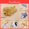 Grey Plush Cartoon Cat And Dachshund Dalmatian Plush Animal Doll For Kids Gift