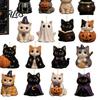 Animal Theme Party Favors Christmas Cat Dog Advent Calendar, 24Pcs Acrylic 2D Ornament Set Tree Ornaments with Cute Kitten/Dog/Lion Designs,