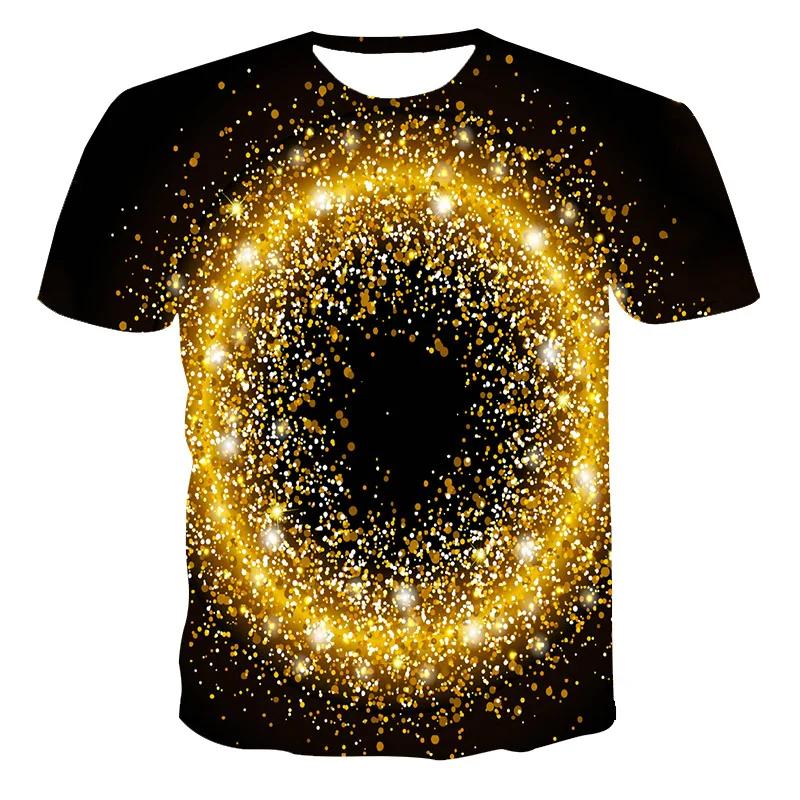 3d Abstract Printing T-shirt For Men And Children Summer Fashion Casual Personality Trend Hip Hop Breathable Thin Cool Top