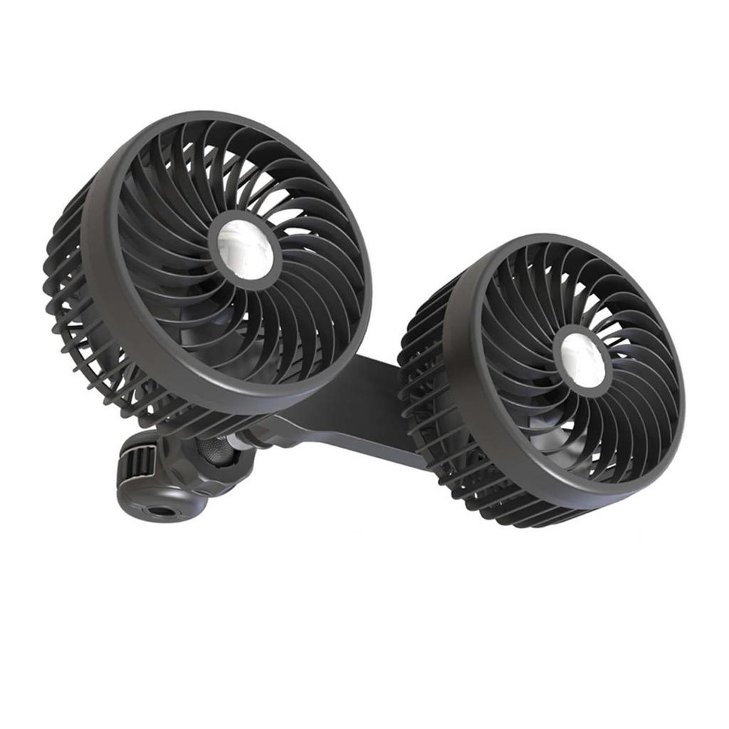 Car Electric Fan Automotive General RearSeat Back Fan Speed Adjustable Fan for Car In Car Cooling Fan 360 Degree
