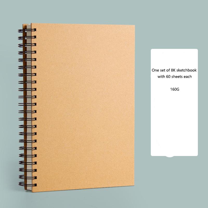 A4 Sketchbook Thickened Quick Sketch Drawing Book 16K Painting 8K Drawing Blank Book Doodle Oil Painting Quick Sketch Book