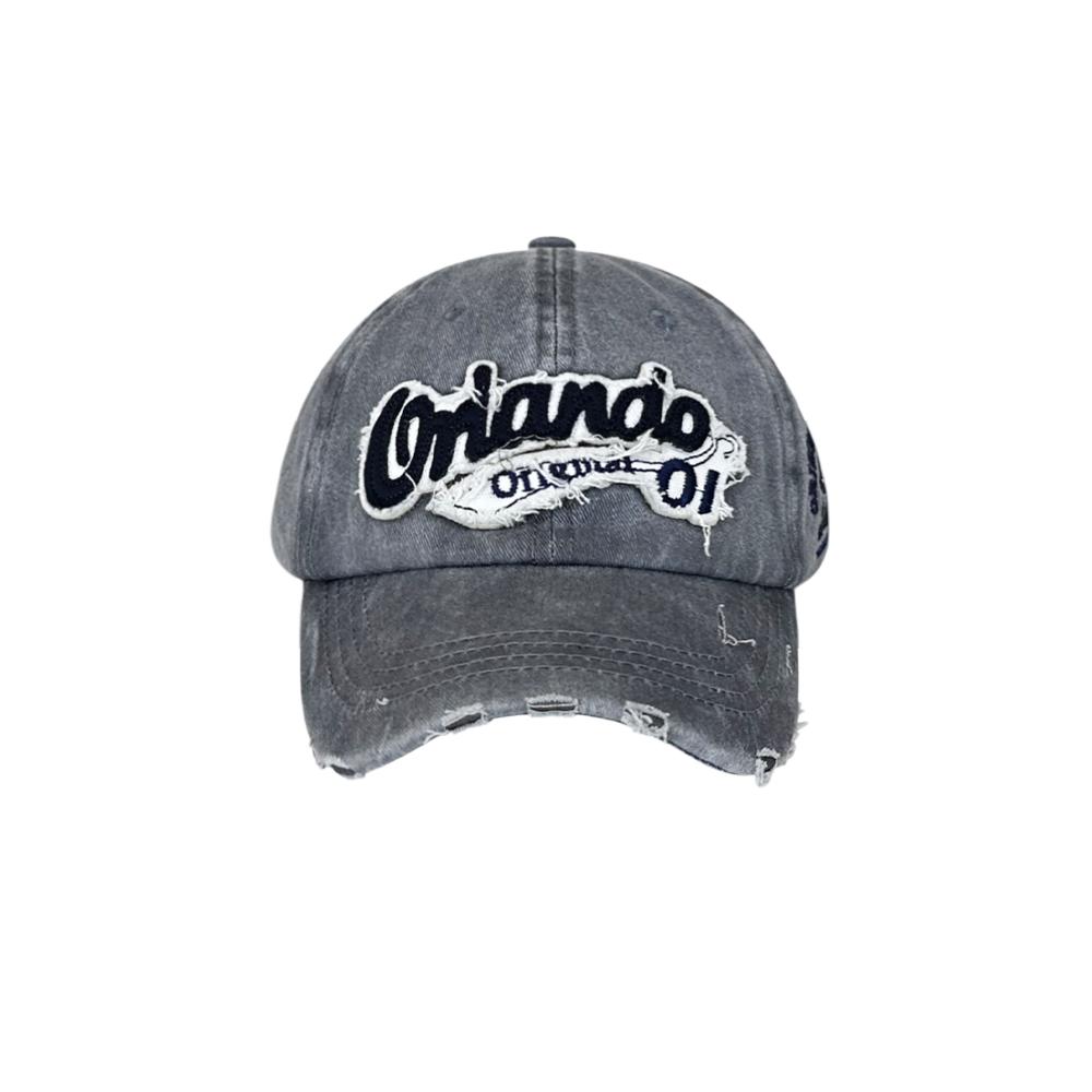 Retro Orlando Baseball Cap Washed Cotton Dad Hat With Frayed Brim Streetwear Hip Hop Snapback Hats Casquette Homme Unisex