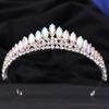 Japanese & Korean Style Bridal Rhinestone Crown Headpiece for Weddings, Evening Dresses & Children's Birthdays