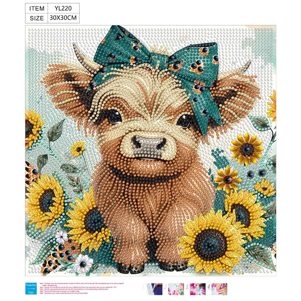 30 * 30 Special-shaped Diamond Painting Full of Diamonds Handmade Sticker Material Package, Diamond Sticker DIY Decorative Painting