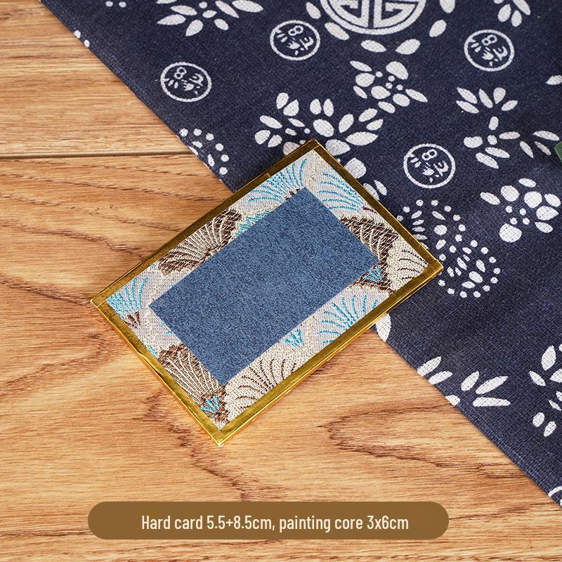 Calligraphy Desk Ornament: Creative Song Brocade Display, Xuan Paper DIY Card, Decorative Cultural Picture Frame Gift